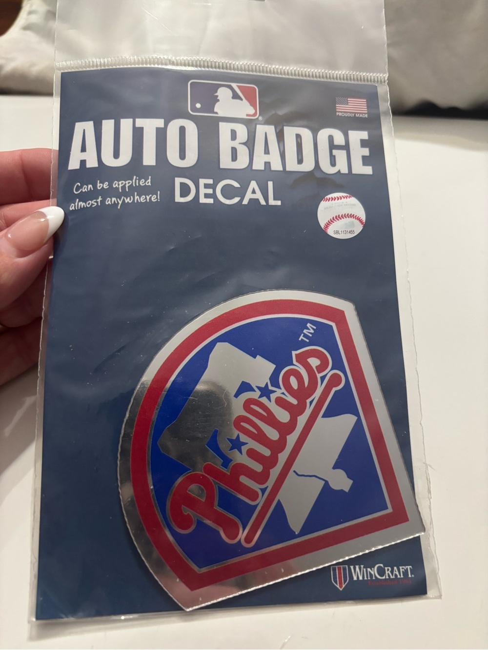 Car Badge Philadelphia Phillies NWT